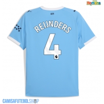 Camisa de time de futebol Manchester City Tijjani Reijnders #4 Replicas 1º Equipamento 2025-26 Manga Curta